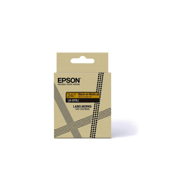 Epson C53S672076 cinta para impresora de etiquetas Negro sobre amarillo
