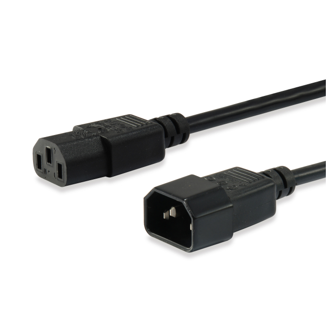 Equip 112100 cable de transmisión Negro 1,8 m C14 acoplador C13 acoplador