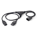 Equip 112210 cable de transmisión Negro 1,6 m C14 acoplador Acoplador C13 2 x