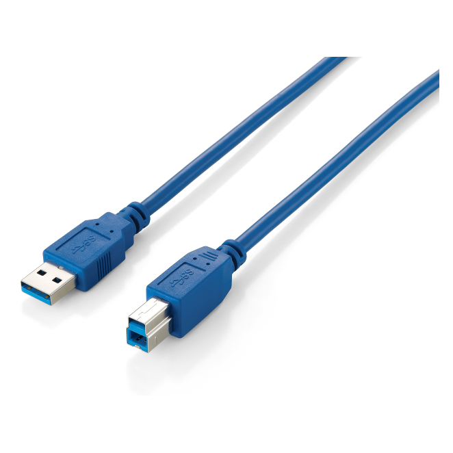 Equip 128291 Cable USB 3.0 Tipo A Macho a Tipo B Macho, 1,0m , Azul