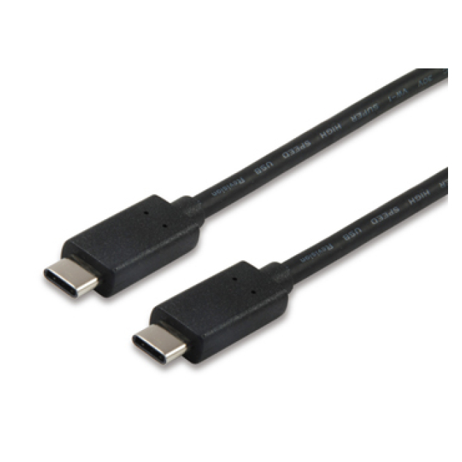 Equip 12834207 Cable USB 3.2 Gen1 C a C M/M, 1,0m, PD 60W, 5Gbps, Negro