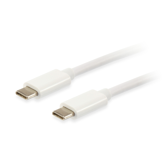 Equip 128352 Cable USB 3.2 Gen 2 C a C, 2,0m, PD 60W, 4K/60Hz, 5Gbps, Blanco