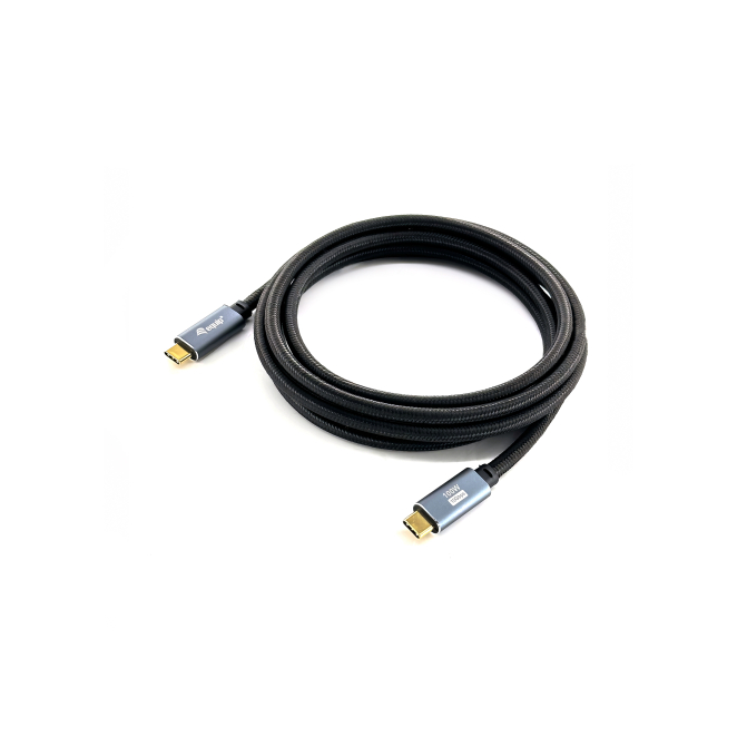 Equip 128357 Cable USB 3.2 Gen 2 C a C, M/M, 2,0m, PD100W , 4K/60Hz, 10Gbps, Negro