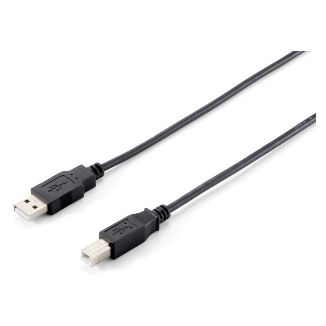 Equip 128861 Cable USB 2.0 Tipo A a Tipo B, 3,0 m , Negro