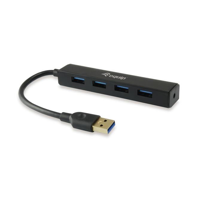 Equip 128953 hub de interfaz USB 3.2 Gen 1 (3.1 Gen 1) Type-A 5000 Mbit/s Negro