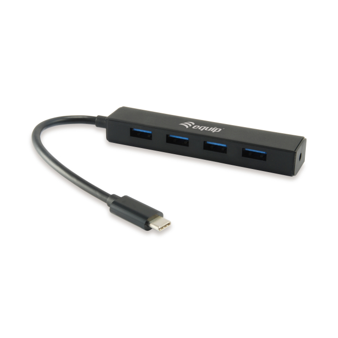 Equip 128954 hub de interfaz USB 3.2 Gen 1 (3.1 Gen 1) Type-C 5000 Mbit/s Negro