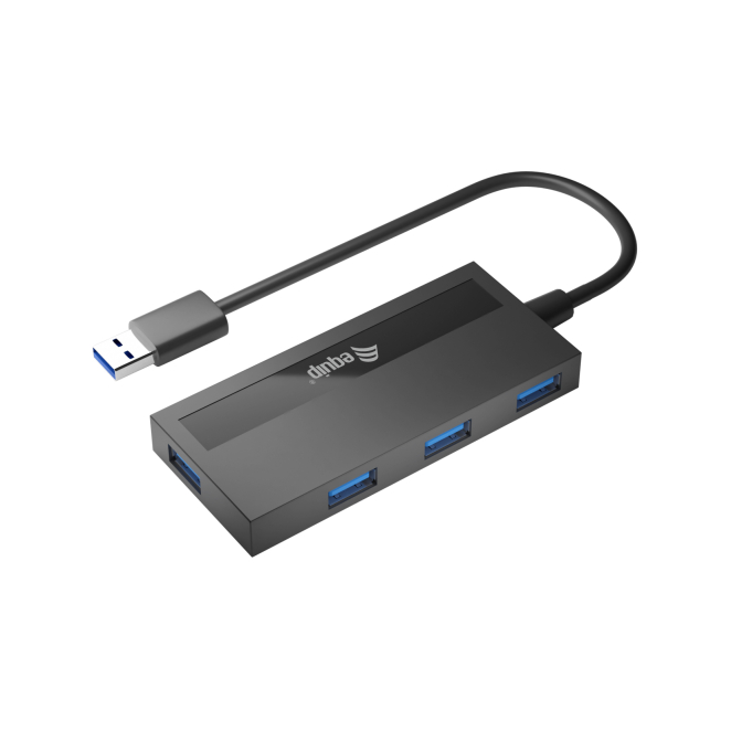Equip 128956 hub de interfaz USB 3.2 Gen 1 (3.1 Gen 1) Type-A 5000 Mbit/s Negro