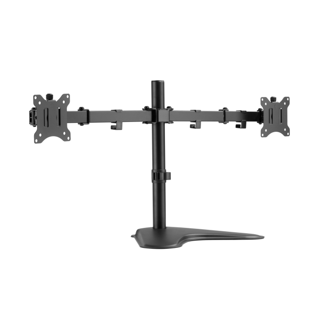 Equip Soporte de sobremesa económico para dos monitores de 17″-32