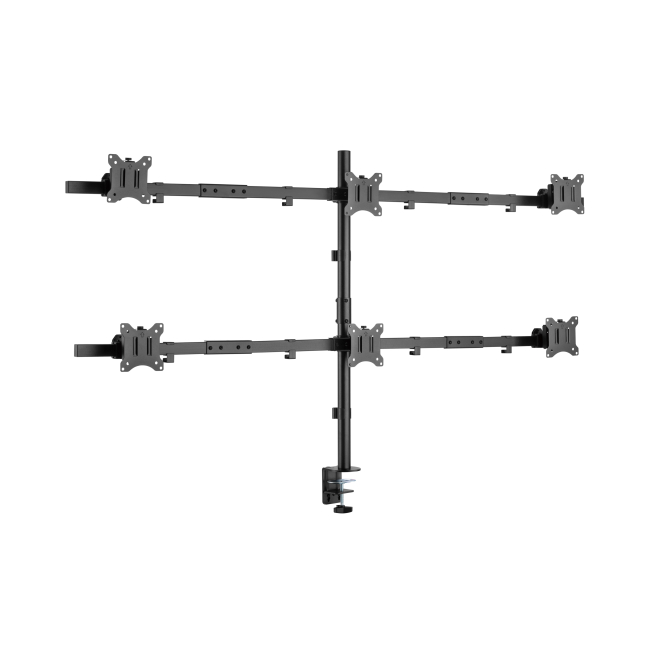 Equip Soporte articulado de sobremesa para 6 monitores de 17″-32