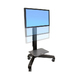 Ergotron Neo-Flex Mobile MediaCenter LD Negro Panel plano Carro multimedia