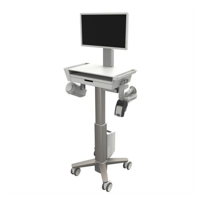 Ergotron CareFit Slim 2.0 Oro, Blanco Universal Carro multimedia