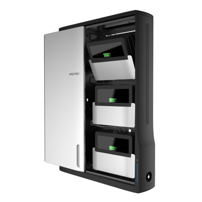 Ergotron Zip12 Montado en la pared Negro, Metálico