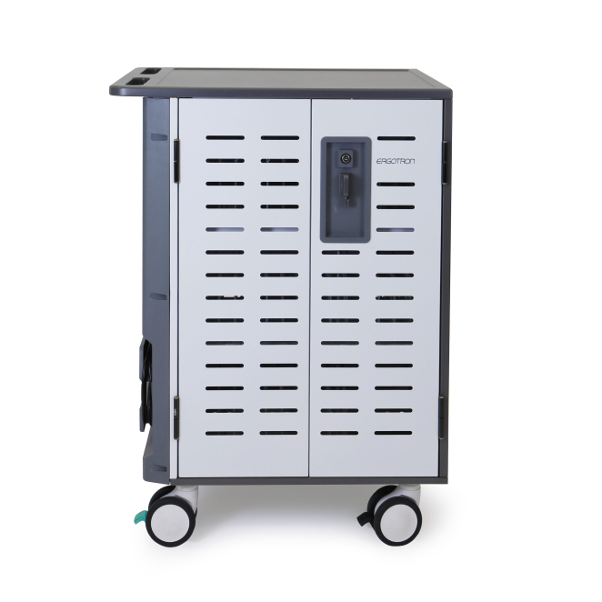 Ergotron Zip40 Carro de gestión y carga para dispositivos portátiles Negro, Gris