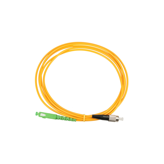 Extralink Patchcord SC/APC-FC/UPC Monomodo, Simplex, G657A1, 3mm, 2m