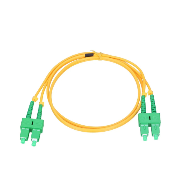 Extralink Patchcord SC/APC-SC/APC PVC, Monomodo, Duplex, G.657A, 3mm, 3m