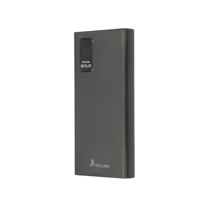 Extralink Powerbank EPB-067B 10000mAh Negro Power bank, Fast Charging, USB-C