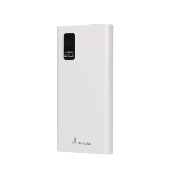 Extralink Powerbank EPB-067W 10000mAh Blanco Power bank, Fast Charging, USB-C