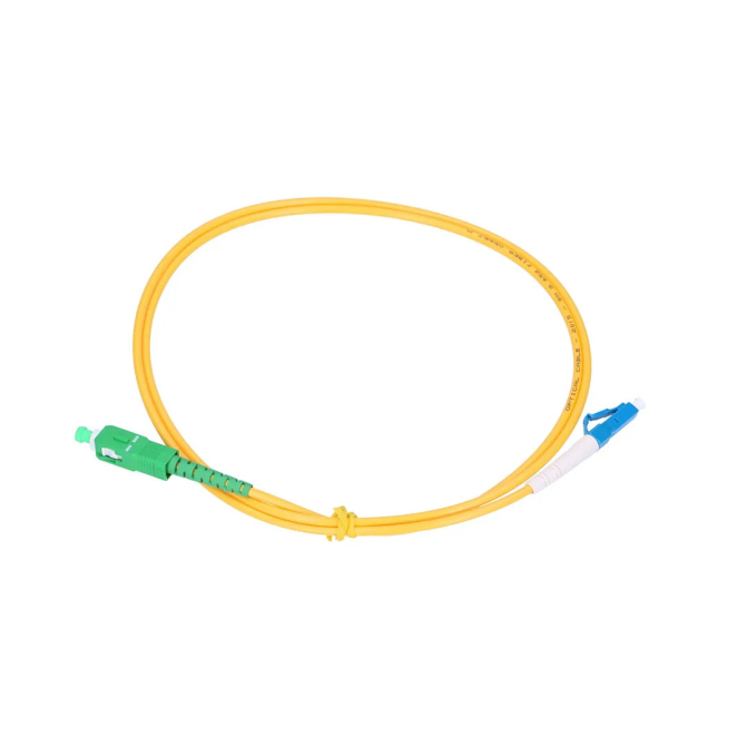 Extralink Patchcord SC/APC-LC/UPC Monomodo, Simplex, G652D, 3mm, 1m