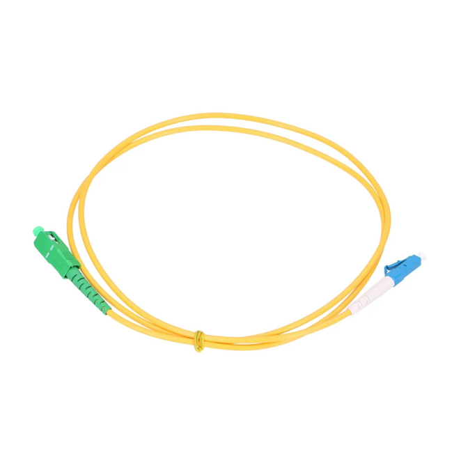 Extralink Patchcord SC/APC-LC/UPC Monomodo, Simplex, G657A, 3mm, 1m