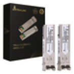 Extralink SFP 1.25G 2-pack | Moduł SFP | 1,25Gbps, LC/UPC, 850nm, 550m, multi mode, DOM, Dedicated to HP/Aruba (EX.35931) red modulo transceptor