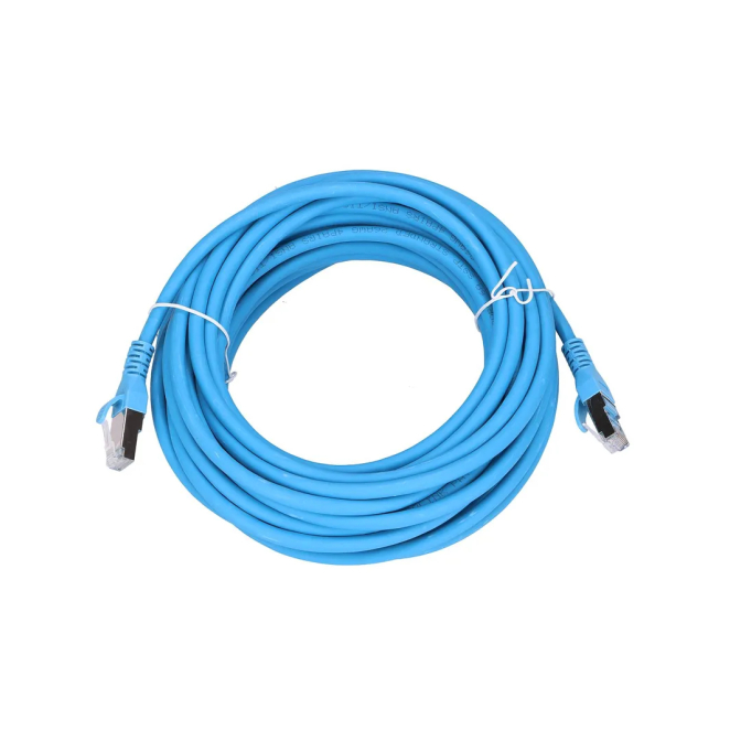 Extralink LAN Patchcord Kat.6A S/FTP 10m Cable de cobre de par trenzado, 10Gbps