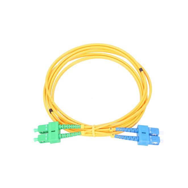 Extralink Patchcord SC/UPC-SC/APC PVC, Monomodo, Duplex, G652D, 3mm, 5m