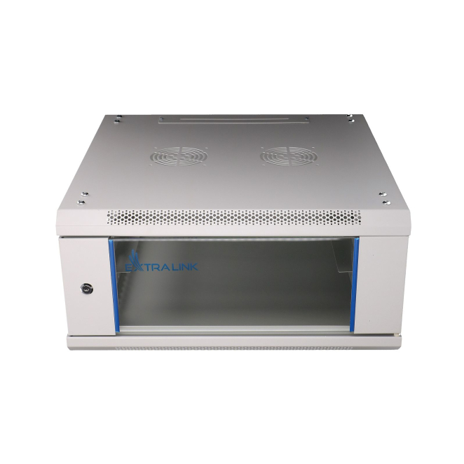 Extralink Armario rackmount 4U 600x600 Gris montaje en la pared