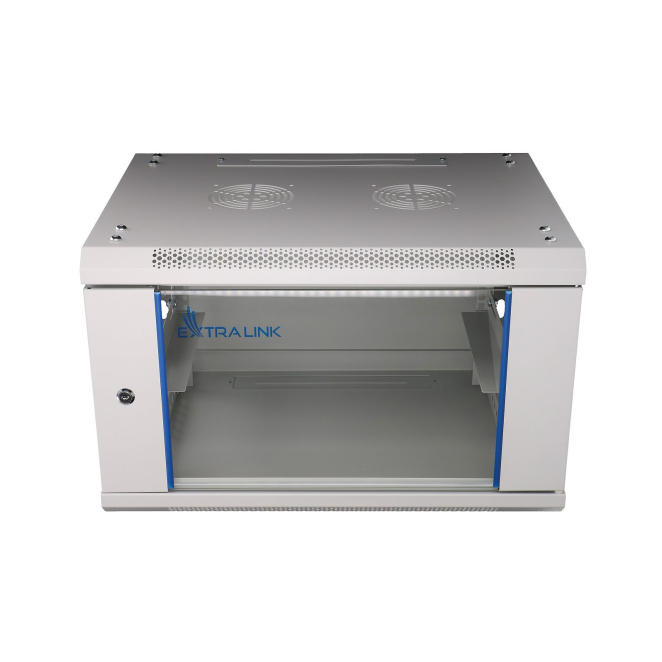 Comodidad del Extralink Armario rackmount 6U 600x450 Gris montaje en la pared
