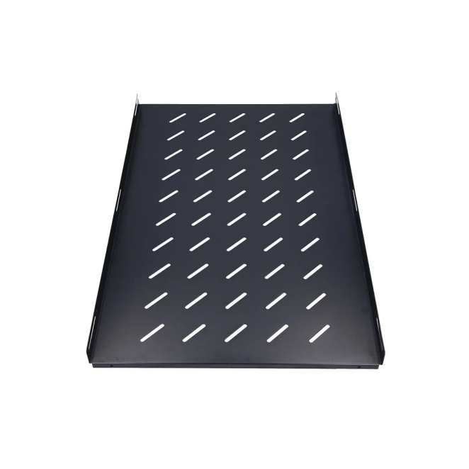 Extralink Estanteria 1U 750mm Negro 19″, 752 x 472mm, para armarios de 1000mm de profundidad