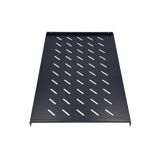 Extralink Estantería 1U 750mm Negro 19 pulgadas, vista frontal