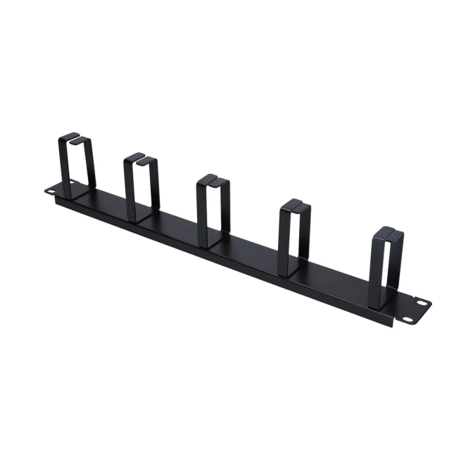 Extralink Organizador de cable 1U, negro