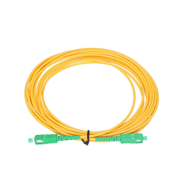 Extralink Patchcord SC/APC-SC/APC Monomodo, Simplex, G652D, 3mm, 0,5m