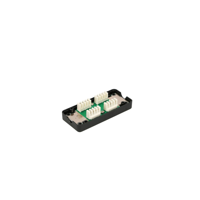 Extralink Caja de conexión CAT6 UTP negro instalada