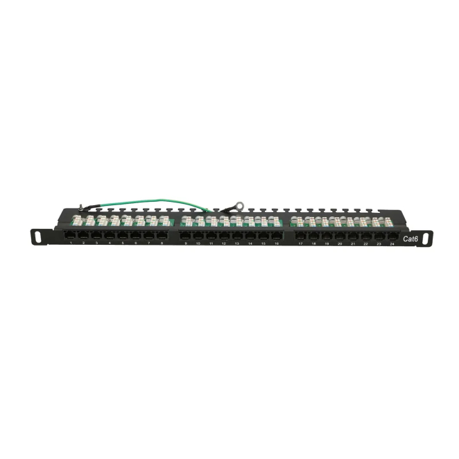 Extralink Patchpanel CAT6 UTP 0,5U 24 puertos