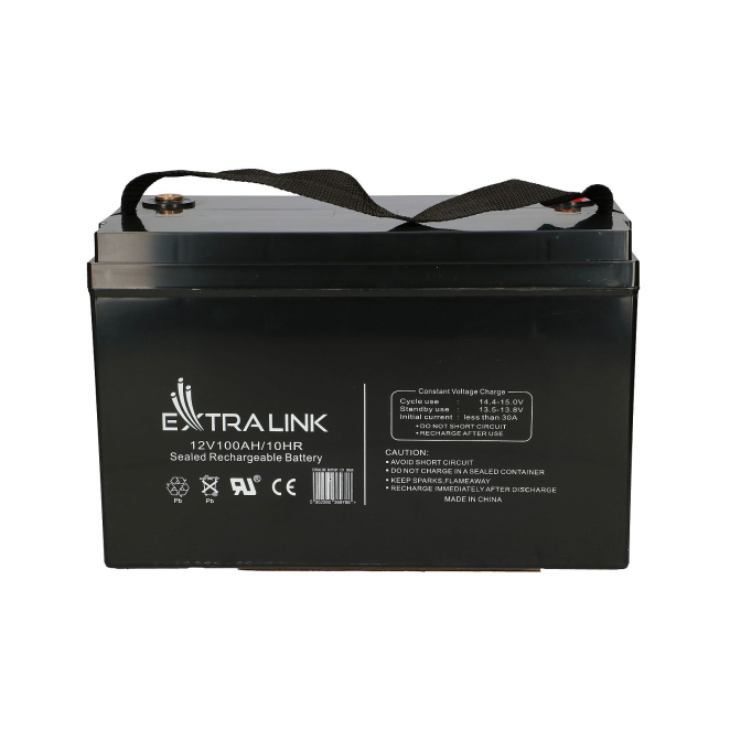 Extralink Bateria AGM 12V 100Ah sin mantenimiento