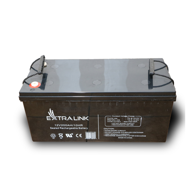 Extralink Bateria AGM 12V 200Ah sin mantenimiento