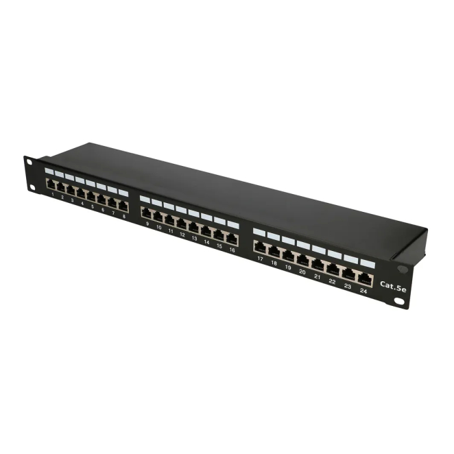 Extralink Patchpanel CAT5E STP V2 24 puertos