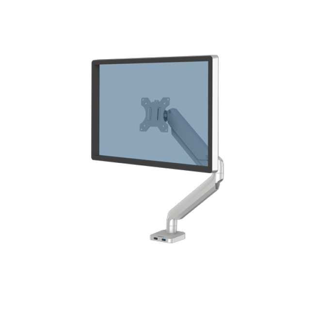 Fellowes Platinum Series 8056401 soporte para monitor 101,6 cm (40″) Escritorio Plata
