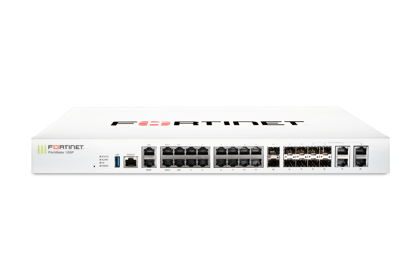 FortiGate-100F Hardware plus FortiCare Premium and FortiGuard Unified Threat Protection (UTP) 12 meses