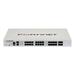 FortiGate-200G 10 x GE RJ45 (including 1 x MGMT port, 1 x HA port, 8 x switch ports), 4 x GE SFP slots, 8 x 5GE RJ45, 8 x 10GE SFP+ slots, NP7Lite and CP10 hardware accelerated.