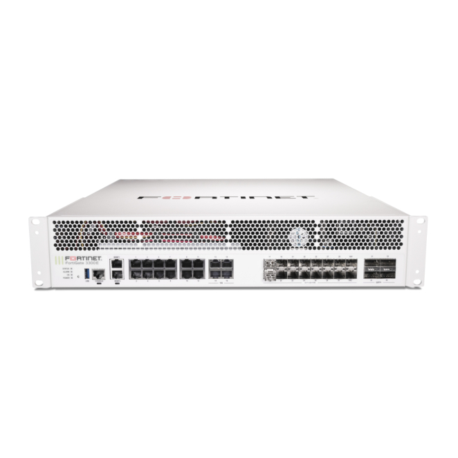 FortiGate-3300E Hardware plus FortiCare Premium and FortiGuard Enterprise Protection 60 meses