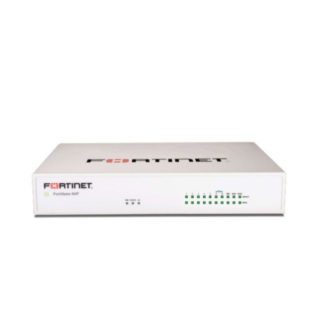 FortiGate-60F 10 x GE RJ45 ports (including 7 x Internal Ports, 2 x WAN Ports, 1 x DMZ Port).