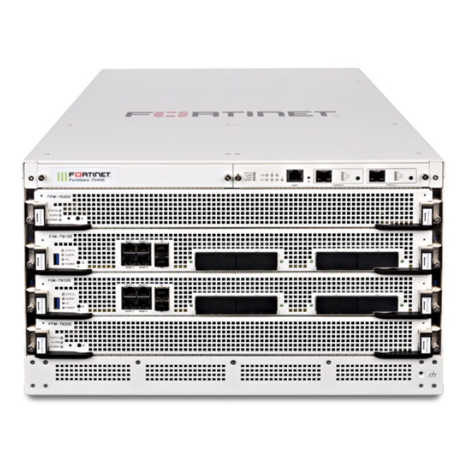FortiGate-7040E-8-DC Hardware plus FortiCare Premium and FortiGuard Enterprise Protection 12 meses