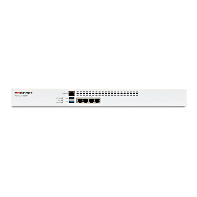 FortiMail-400F Hardware plus FortiCare Premium and FortiGuard Base Bundle 12 meses