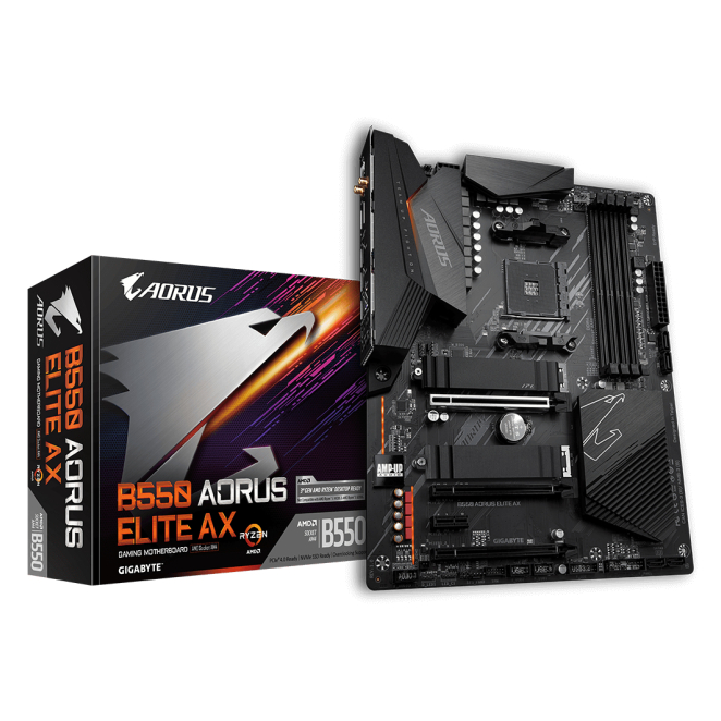 GIGABYTE B550 AORUS ELITE AX placa base AMD B550 Zócalo AM4 ATX