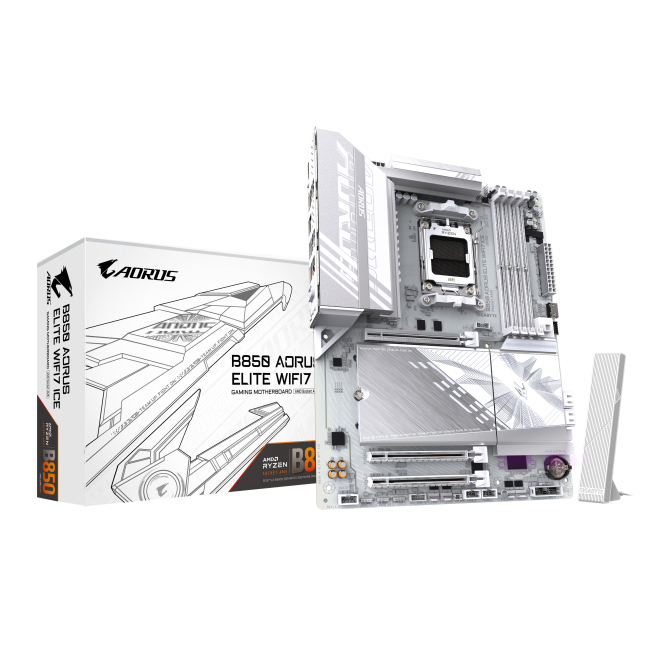 GIGABYTE B850 AORUS ELITE WIFI7 ICE Placa Base - Procesadores AMD Ryzen Serie 9000