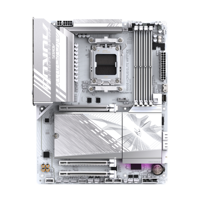 GIGABYTE B850 AORUS ELITE WIFI7 ICE placa base con conexiones avanzadas
