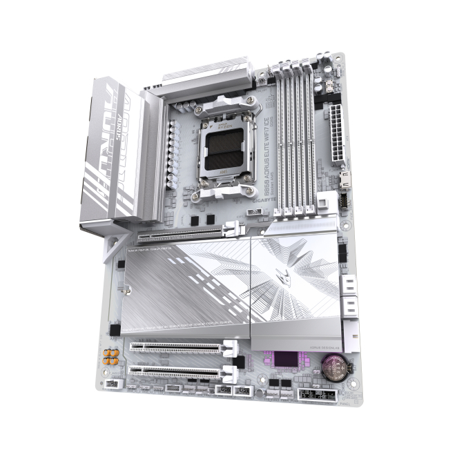 Conectores de la GIGABYTE B850 AORUS ELITE WIFI7 ICE