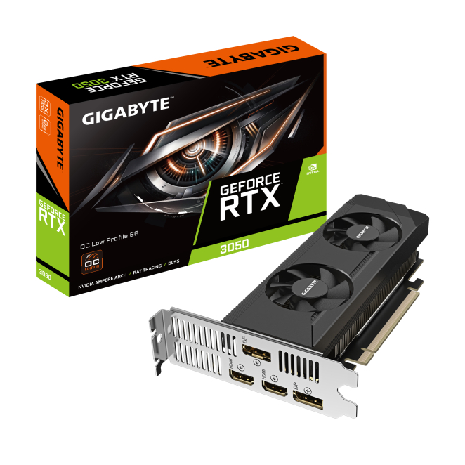 GIGABYTE GeForce RTX 3050 OC Low Profile 6G NVIDIA 6 GB GDDR6