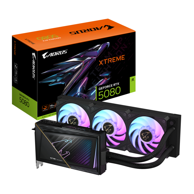 GIGABYTE AORUS GeForce RTX 5080 XTREME WATERFORCE 16G
